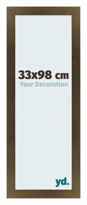 Mura MDF Cadre Photo 33x98cm Bronze Décor De Face Mesure | yourdeclineoration.com
