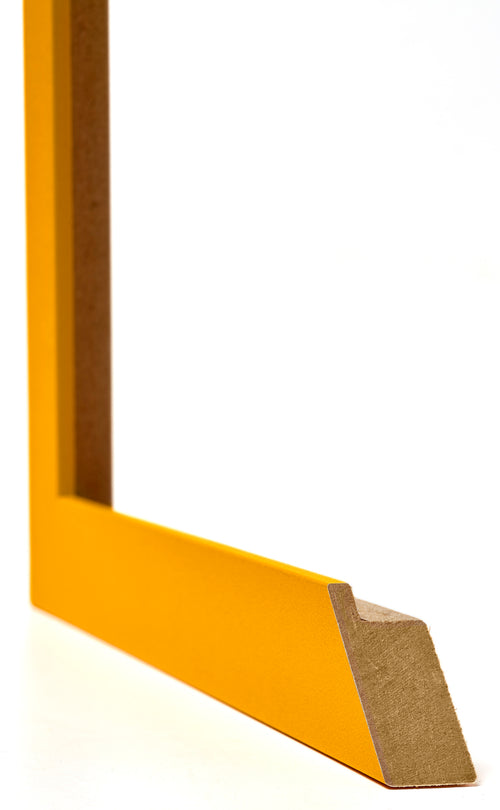 Mura MDF Cadre Photo 33x98cm Jaune Detail Intersection | yourdeclineoration.com