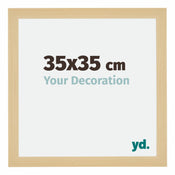 Mura MDF Cadre Photo 35x35cm Décor Érable De Face Mesure | yourdeclineoration.com