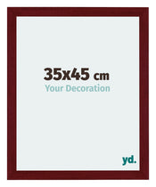 Mura MDF Cadre Photo 35x45cm Bordeaux Balayé De Face Mesure | yourdeclineoration.com