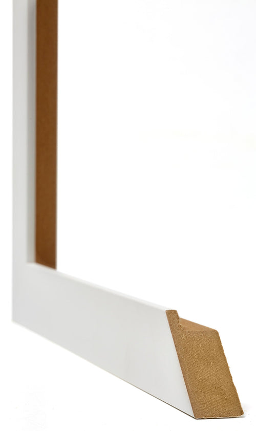 Mura MDF Cadre Photo 40x40cm Blanc Mat Detail Intersection | yourdeclineoration.com