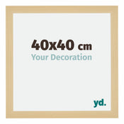 Mura MDF Cadre Photo 40x40cm Décor Érable De Face Mesure | yourdeclineoration.com