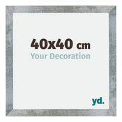 Mura MDF Cadre Photo 40x40cm Fer Patine De Face Mesure | yourdeclineoration.com
