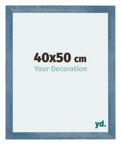 Mura MDF Cadre Photo 40x50cm Bleu Brillant Geveegd De Face Mesure | yourdeclineoration.com