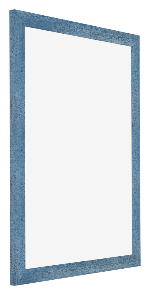 Mura MDF Cadre Photo 40x50cm Bleu Brillant Geveegd De Face Oblique | yourdeclineoration.com