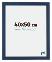 Mura MDF Cadre Photo 40x50cm Bleu Foncé Patine De Face Mesure | yourdeclineoration.com