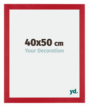 Mura MDF Cadre Photo 40x50cm Rouge De Face Mesure | yourdeclineoration.com