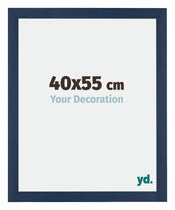 Mura MDF Cadre Photo 40x55cm Bleu Foncé Patine De Face Mesure | yourdeclineoration.com