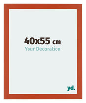 Mura MDF Cadre Photo 40x55cm Orange De Face Mesure | yourdeclineoration.com