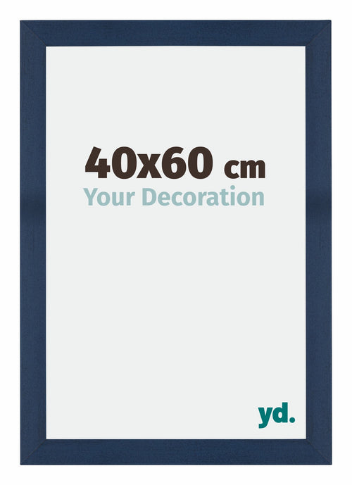 Mura MDF Cadre Photo 40x60cm Bleu Foncé Patine De Face Mesure | yourdeclineoration.com