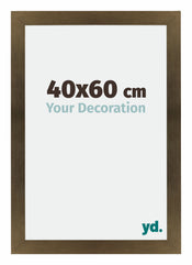 Mura MDF Cadre Photo 40x60cm Bronze Décor De Face Mesure | yourdeclineoration.com