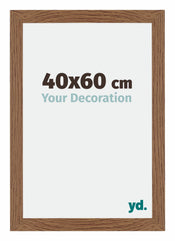 Mura MDF Cadre Photo 40x60cm Chêne Rustique De Face Mesure | yourdeclineoration.com