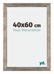 Mura MDF Cadre Photo 40x60cm Métal Vintage De Face Mesure | yourdeclineoration.com