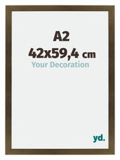 Mura MDF Cadre Photo 42x59 4cm A2 Bronze Décor De Face Mesure | yourdeclineoration.com