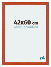 Mura MDF Cadre Photo 42x60cm Orange De Face Mesure | yourdeclineoration.com