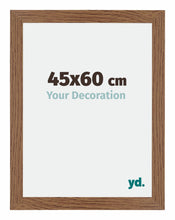 Mura MDF Cadre Photo 45x60cm Chêne Rustique De Face Mesure | yourdeclineoration.com