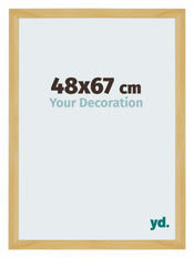 Mura MDF Cadre Photo 48x67cm Gris De Face Mesure | yourdeclineoration.com