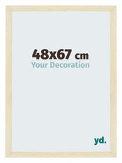 Mura MDF Cadre Photo 48x67cm Sable Patine De Face Mesure | yourdeclineoration.com