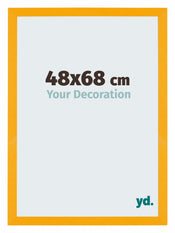 Mura MDF Cadre Photo 48x68cm Jaune De Face Mesure | yourdeclineoration.com