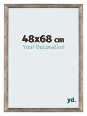 Mura MDF Cadre Photo 48x68cm Metal Vintage De Face Mesure | yourdeclineoration.com