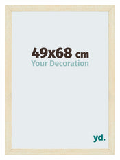 Mura MDF Cadre Photo 49x68cm Sable Patine De Face Mesure | yourdeclineoration.com