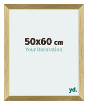 Mura MDF Cadre Photo 50x60cm Or Brillant De Face Mesure | yourdeclineoration.com
