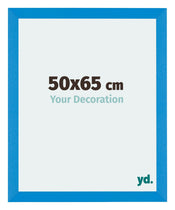 Mura MDF Cadre Photo 50x65cm Bleu Brillant De Face Mesure | yourdeclineoration.com