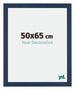 Mura MDF Cadre Photo 50x65cm Bleu Foncé Patine De Face Mesure | yourdeclineoration.com