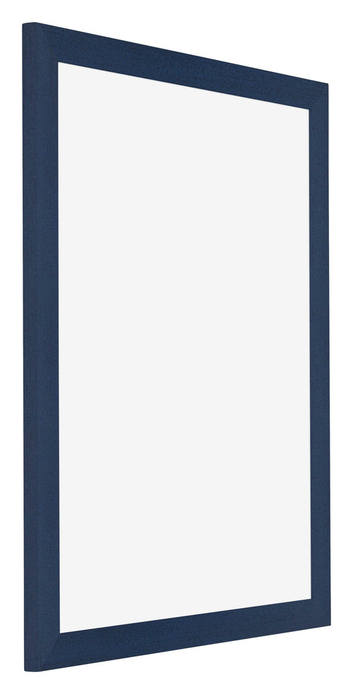 Mura MDF Cadre Photo 50x65cm Bleu Foncé Patine De Face Oblique | yourdeclineoration.com