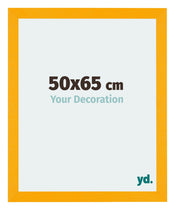 Mura MDF Cadre Photo 50x65cm Jaune De Face Mesure | yourdeclineoration.com