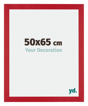 Mura MDF Cadre Photo 50x65cm Rouge De Face Mesure | yourdeclineoration.com