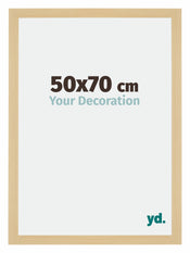 Mura MDF Cadre Photo 50x70cm Décor Érable De Face Mesure | yourdeclineoration.com