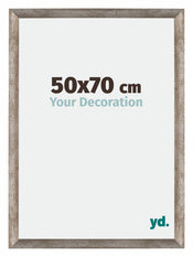 Mura MDF Cadre Photo 50x70cm Métal Vintage De Face Mesure | yourdeclineoration.com