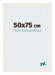 Mura MDF Cadre Photo 50x75cm Blanc Balay�� De Face Mesure | yourdeclineoration.com