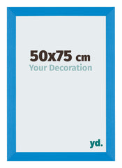 Mura MDF Cadre Photo 50x75cm Bleu Brillant De Face Mesure | yourdeclineoration.com