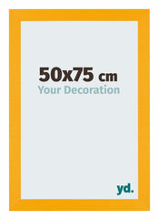 Mura MDF Cadre Photo 50x75cm Jaune De Face Mesure | yourdeclineoration.com