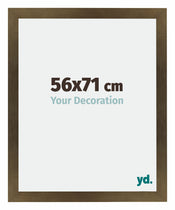 Mura MDF Cadre Photo 56x71cm Bronze Décor De Face Mesure | yourdeclineoration.com