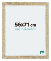 Mura MDF Cadre Photo 56x71cm Chêne Sonoma De Face Mesure | yourdeclineoration.com