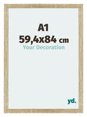 Mura MDF Cadre Photo 59 4x84cm A1 Chêne Sonoma De Face Mesure | yourdeclineoration.com