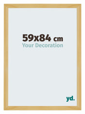 Mura MDF Cadre Photo 59x84cm Gris De Face Mesure | yourdeclineoration.com