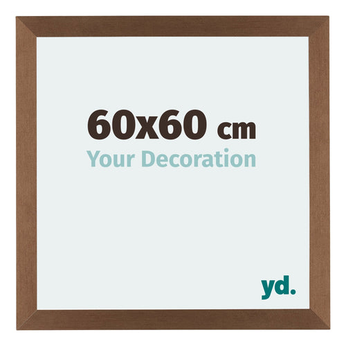 Mura MDF Cadre Photo 60x60cm Cuivre Decor De Face Mesure | yourdeclineoration.com