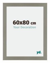 Mura MDF Cadre Photo 60x80cm Gris De Face Mesure | yourdeclineoration.com