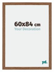 Mura MDF Cadre Photo 60x84cm Chêne Rustique De Face Mesure | yourdeclineoration.com