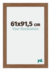 Mura MDF Cadre Photo 61x91 5cm Chêne Rustique De Face Mesure | yourdeclineoration.com