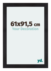 Mura MDF Cadre Photo 61x91 5cm Noir Grain De Bois De Face Mesure | yourdeclineoration.com