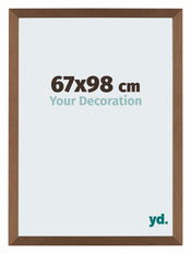 Mura MDF Cadre Photo 67x98cm Acajou De Face Mesure | yourdeclineoration.com