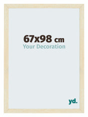Mura MDF Cadre Photo 67x98cm Sable Patine De Face Mesure | yourdeclineoration.com