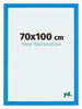 Mura MDF Cadre Photo 70x100cm Bleu Brillant De Face Mesure | yourdeclineoration.com