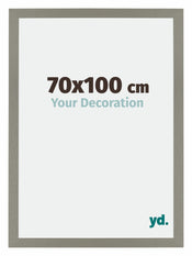 Mura MDF Cadre Photo 70x100cm Gris De Face Mesure | yourdeclineoration.com