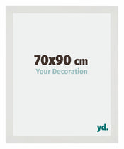 Mura MDF Cadre Photo 70x90cm Blanc Mat De Face Mesure | yourdeclineoration.com